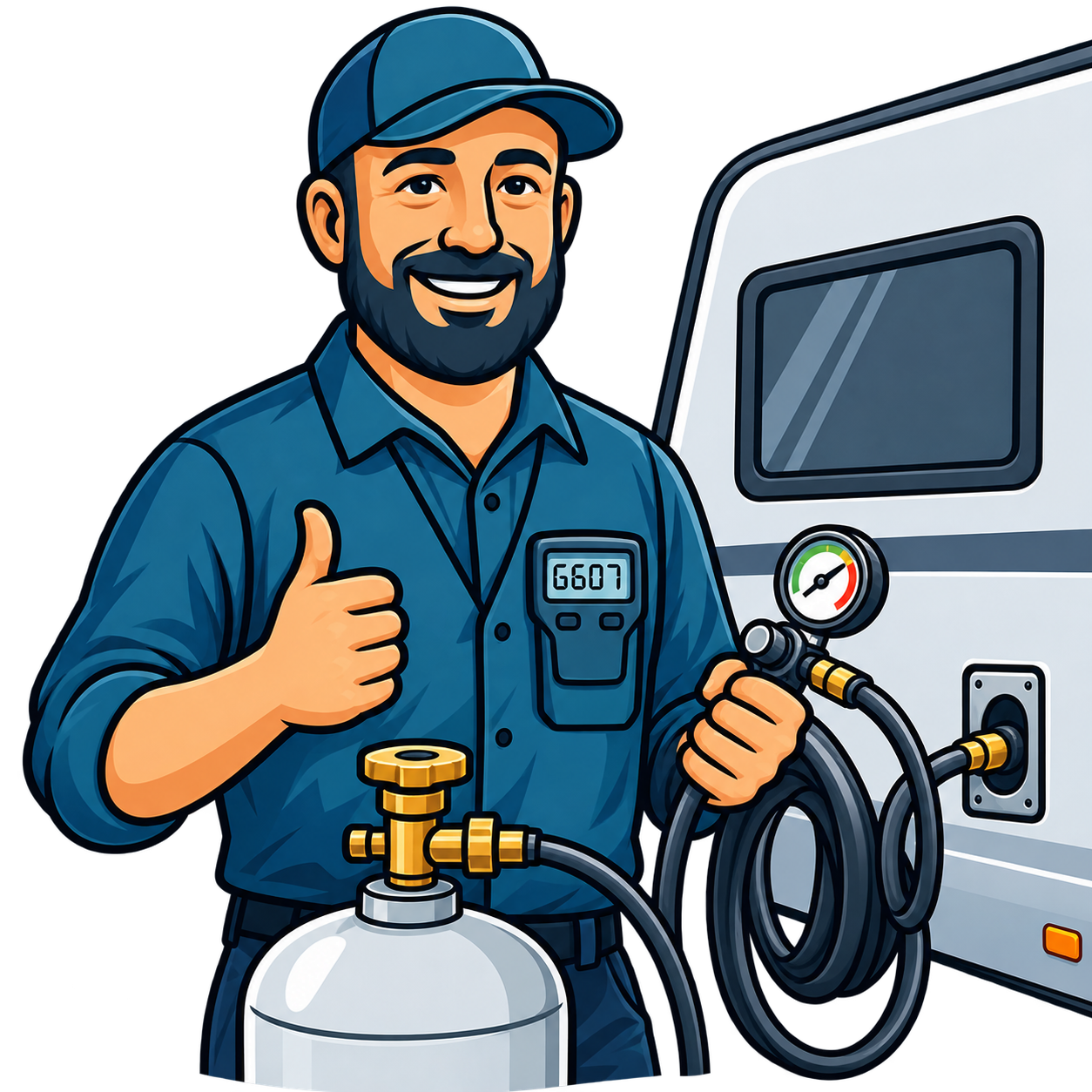 Mr.Camper Gasprüfung Techniker